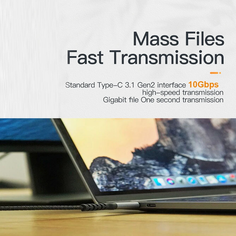 UEETOP USB C to USB Type C 3.1 Gen2 10Gbps 4K@60Hz Cable PD100W 5A Fast Charging Cable for MacBook Pro Steam Deck Samsung S23