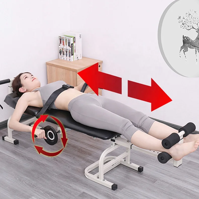 Cervical traction bed and lumber traction table