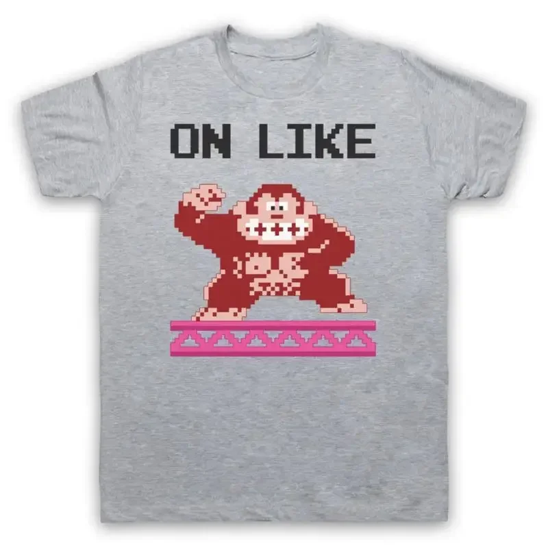 Camiseta de hombre y mujer con diseño divertido de Donkey Kong, inspirada en el videojuego clásico, no oficial.