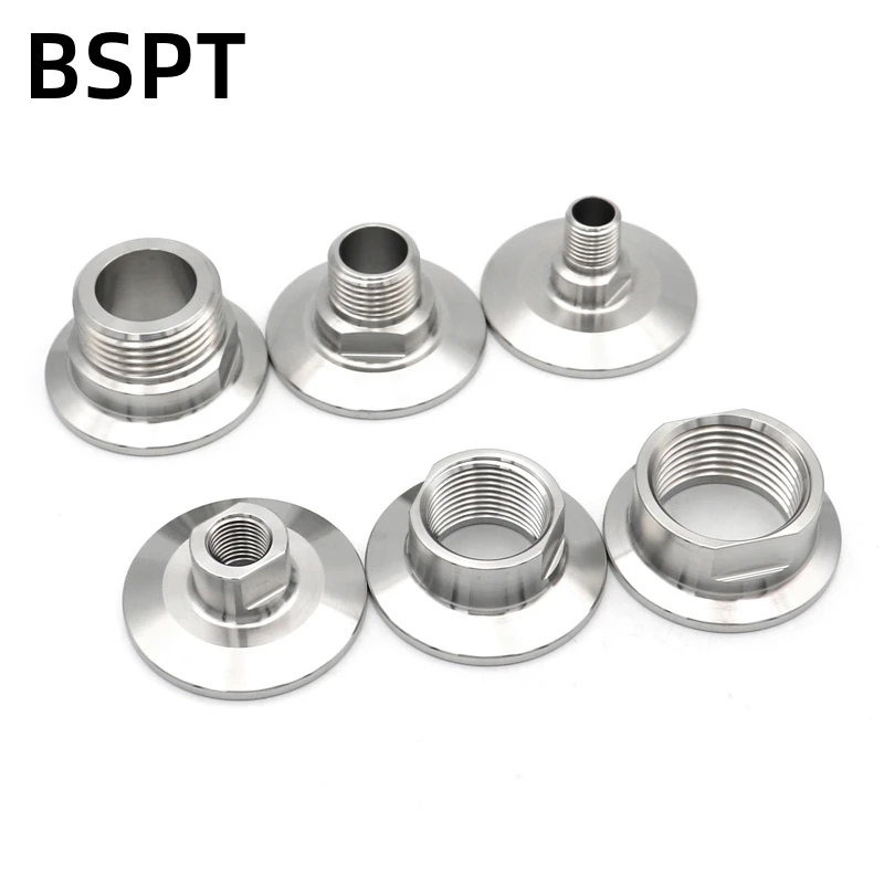 

1/4 "1/2" 3/4" 1 "BSPT переходник с наружной и внутренней резьбой, сантехнические фитинги из нержавеющей стали SS304, тройные зажимы для труб, пиво, домашнее пивоварение