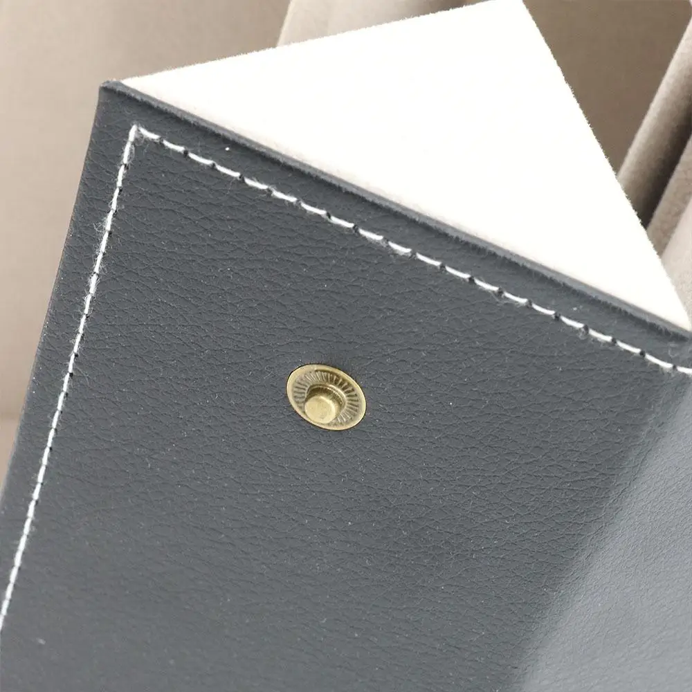 Portable Foldable Jewelry Organizer PU Bag Holder Display Case Storage box Sunglasses Box Eyewear Holder Slots Glasses Case