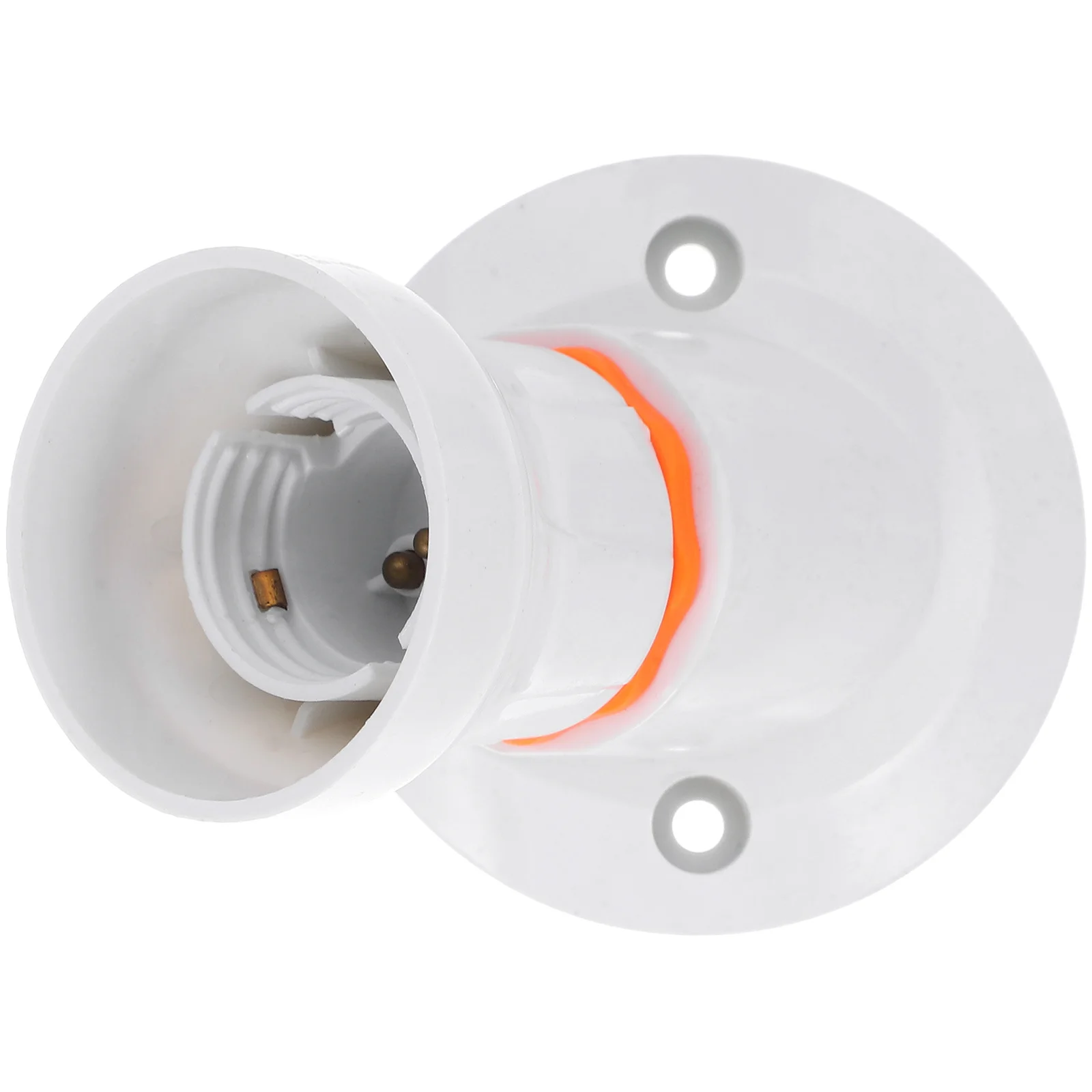 1pc B22 E27 Dual Lamp Holder Socket Plastic Light Base For Ceiling Bulb Fixture Angled Design Lamp Parts B22 Light Socket Bulb