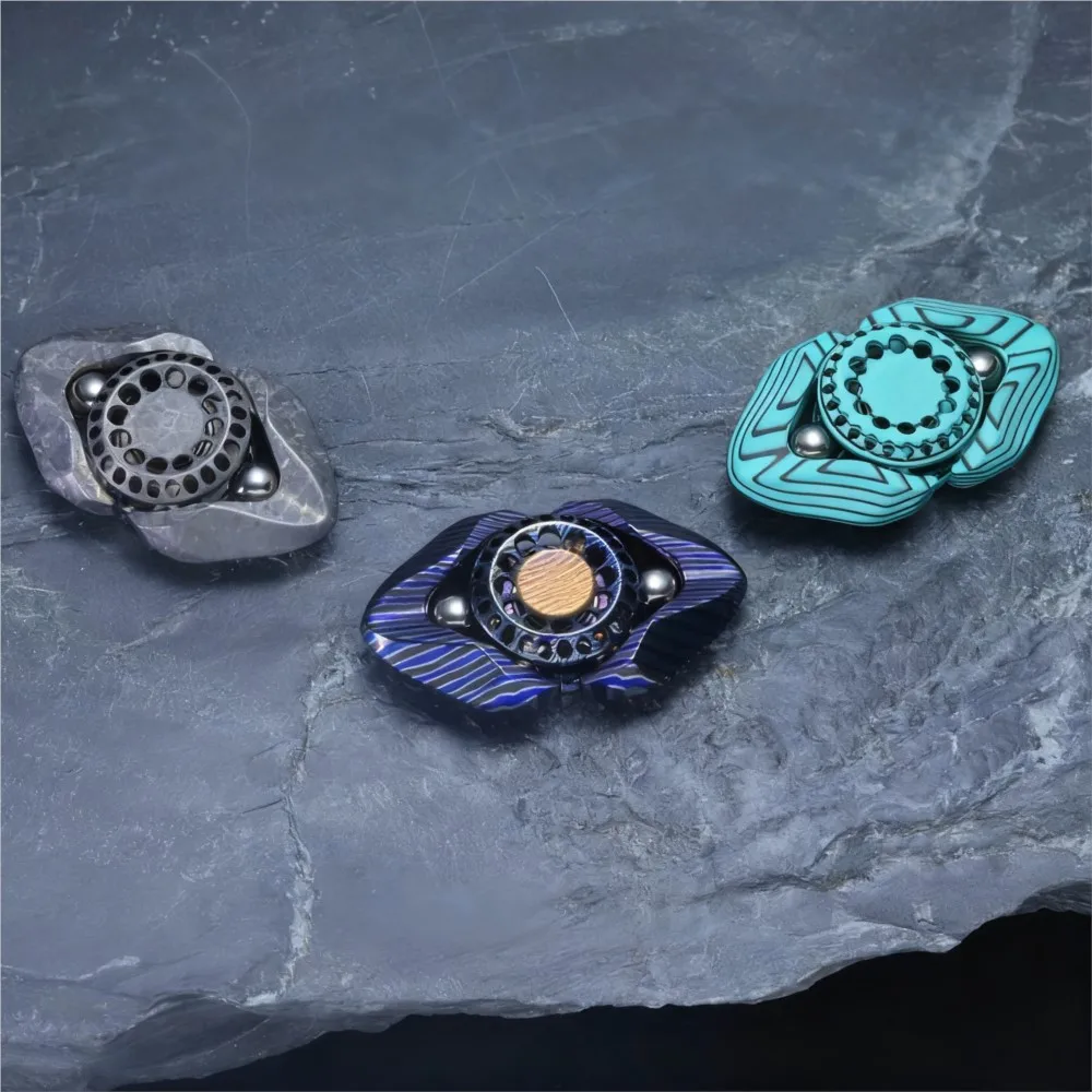 LARKedc Samsara Fidget Spinner Handling Feel Three-Bladed Fidget Spinner Anxiety Relief Gadgets Gyro Stress Relief Toy