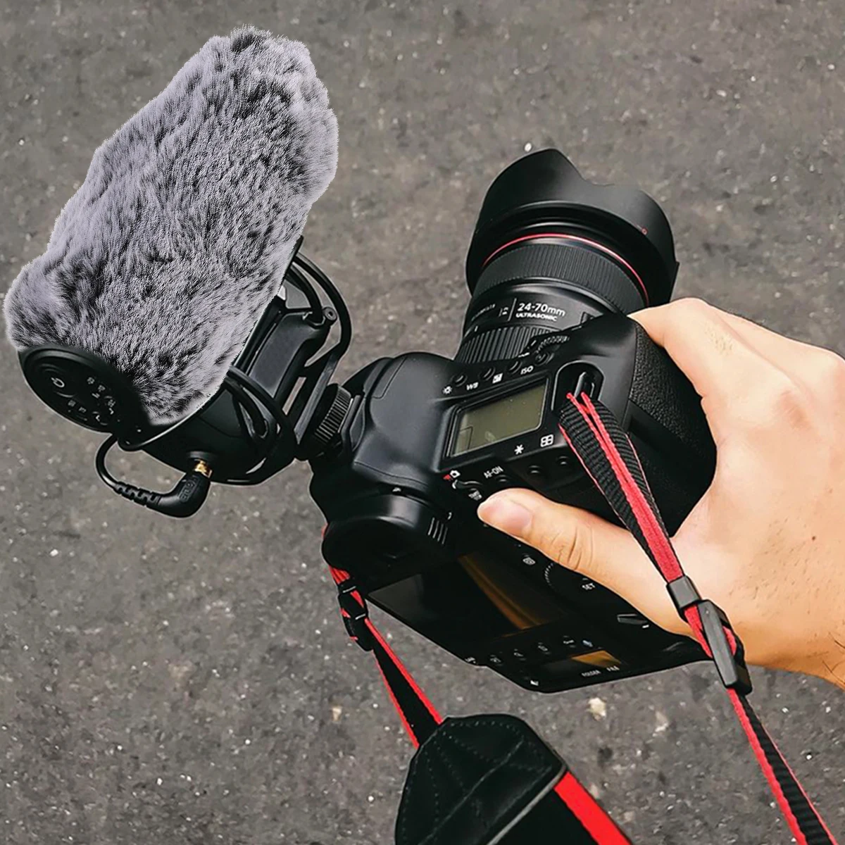 

Windproof Microphone Cover Fixed Artificial Muff Windscreen Handheld Windshield Wool