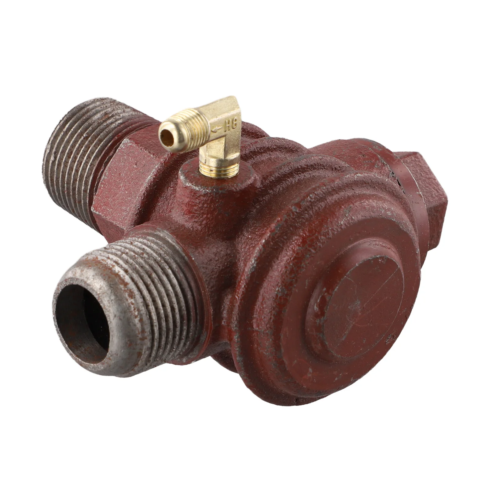 3 Port Iron Check Valve Fitting with Male Threads for Standard For Air Compressor Assembly and Pneumatic Circuit Integration