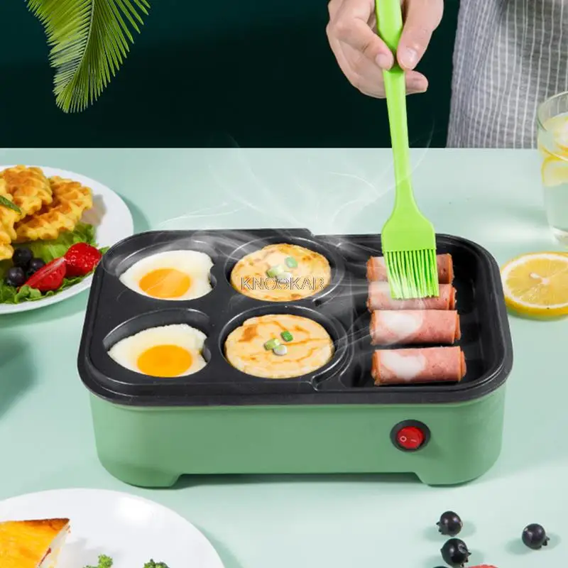 Máquina eléctrica para hacer hamburguesas y huevos, máquina para hacer crepés y pasteles de frijoles rojos, Mini pastel, panqueques, hornear huevos fritos, sartén para tortilla
