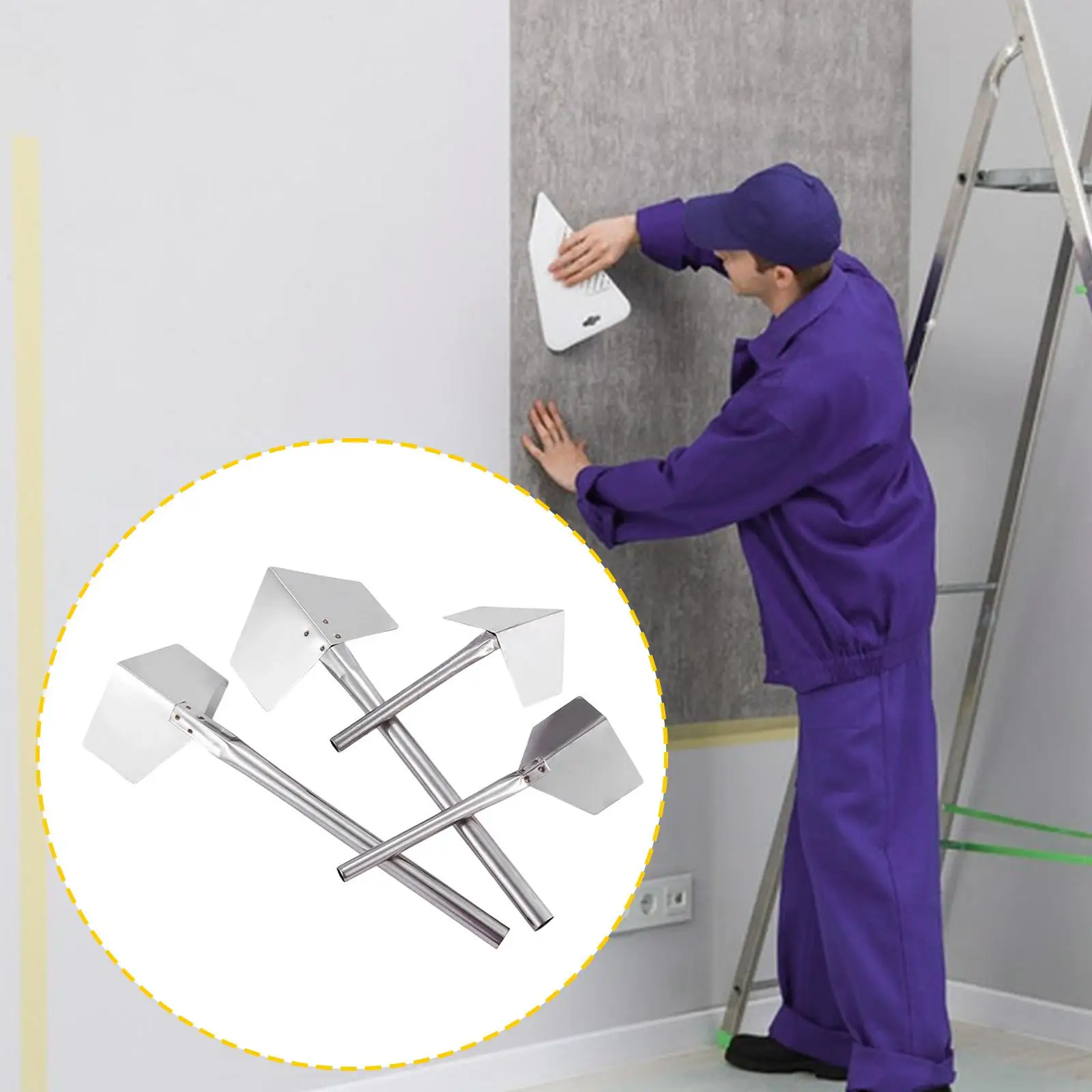 4 قطعة مجموعة أدوات ركن الحوائط الجافة أدوات يدوية لتجصيص بناء المباني