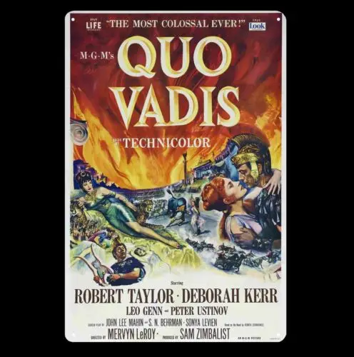 Quo Vadis Movie Metallposter Blechschild 20x30cm - Aluminium