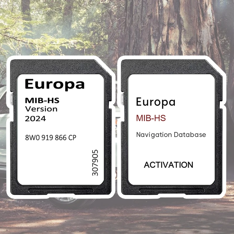

Navigation MHS2 Update Europe UK 2024 maps 16GB SD GPS Card for Audi A S RS345 Q SQ RSQ25 Vehicle 8W0919866CP Activation Card
