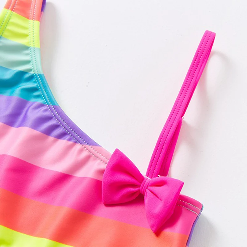 プリンセスガールズ水着夏の水着ビーチウェア幼児水着リボンタンキニツーピーススーツ子供水泳服