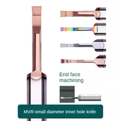 Whole tungsten steel coating MVR small hole inner groove knife small hole groove knife cutting groove knife inner groove knife