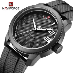 2022 New Arrival NAVIFORCE Luxury Silicone Strap Mens Watches Waterproof Sport Quartz Military Watch Men Clock Relogio Masculino