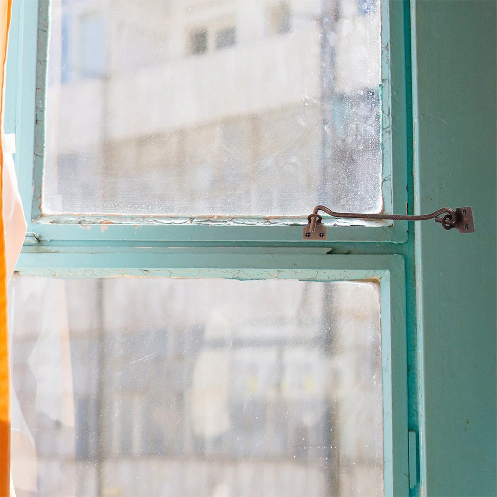 

1 Set Windows Wind Hook Duty Metal Latch For Doors Garage Eye Hook Lock Multi-Functional Barn Door