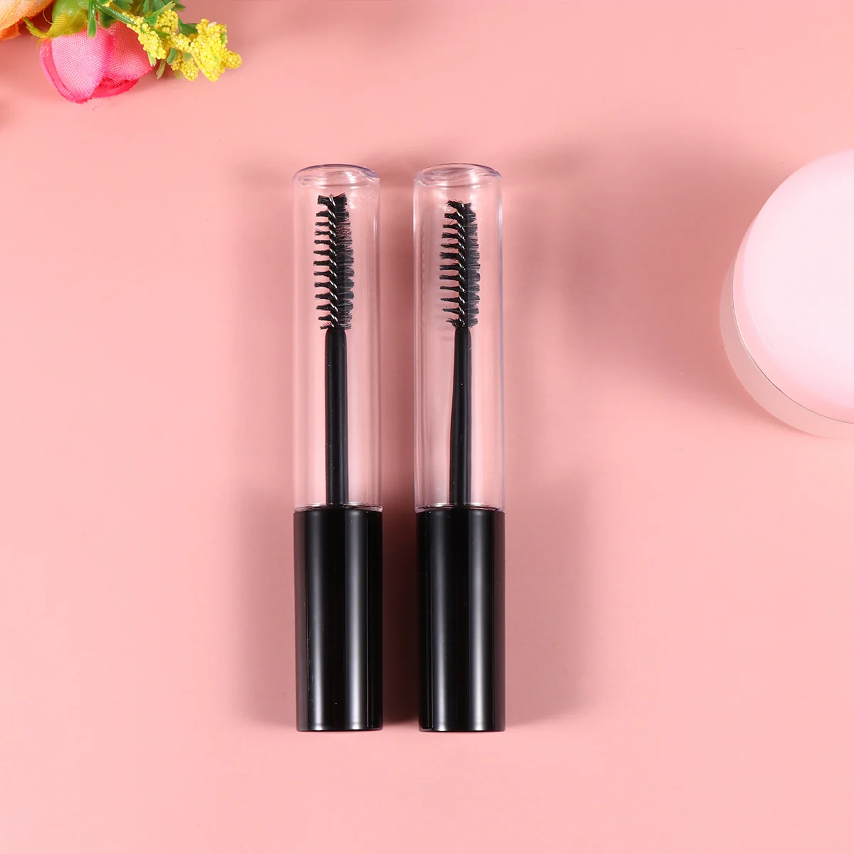 

5Pcs 10Ml Eyelash Sub Tube Empty Bottle Black Lid Portable Size Mascara Conditioner Storage Travel Necessity Clear View