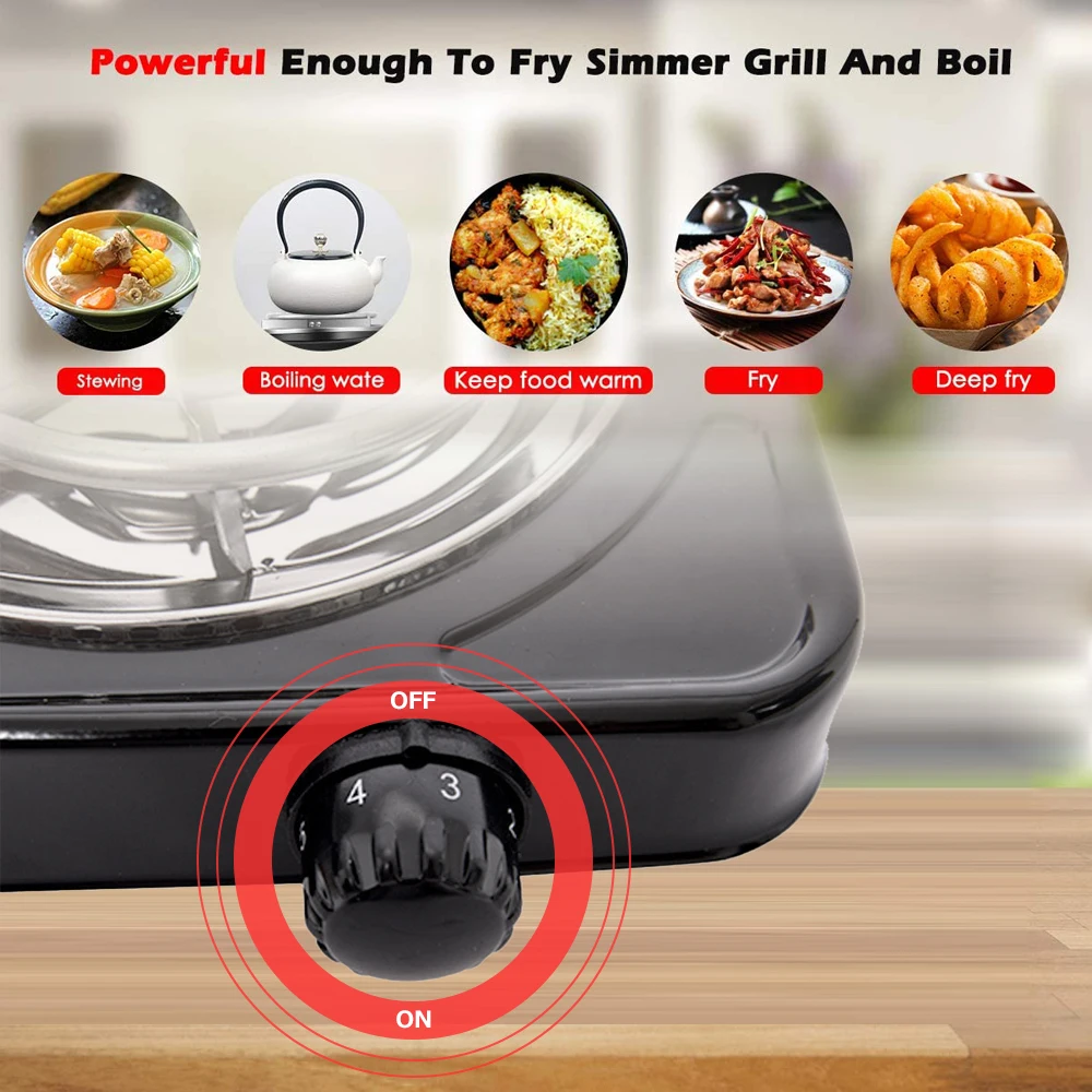 Electric Furnace Household Mini Burner Portable Hot Plate High Power 1000℃ Kitchen Stove Hookah Charcoal Coconut Shell Stove