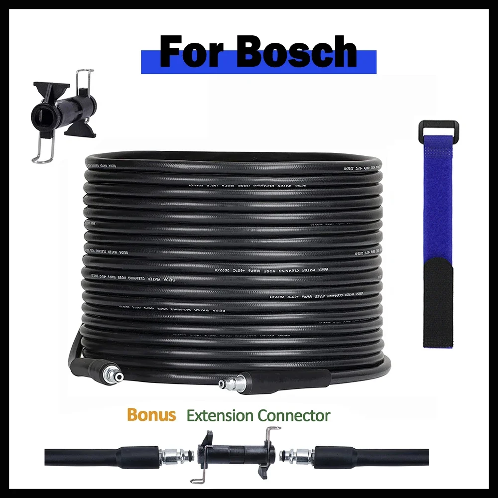 Manguera de limpieza de agua de alta presión, cable de tubo, manguera de extensión para lavadora de coche, adaptador de acoplamiento rápido para arandelas de alta presión BOSCH