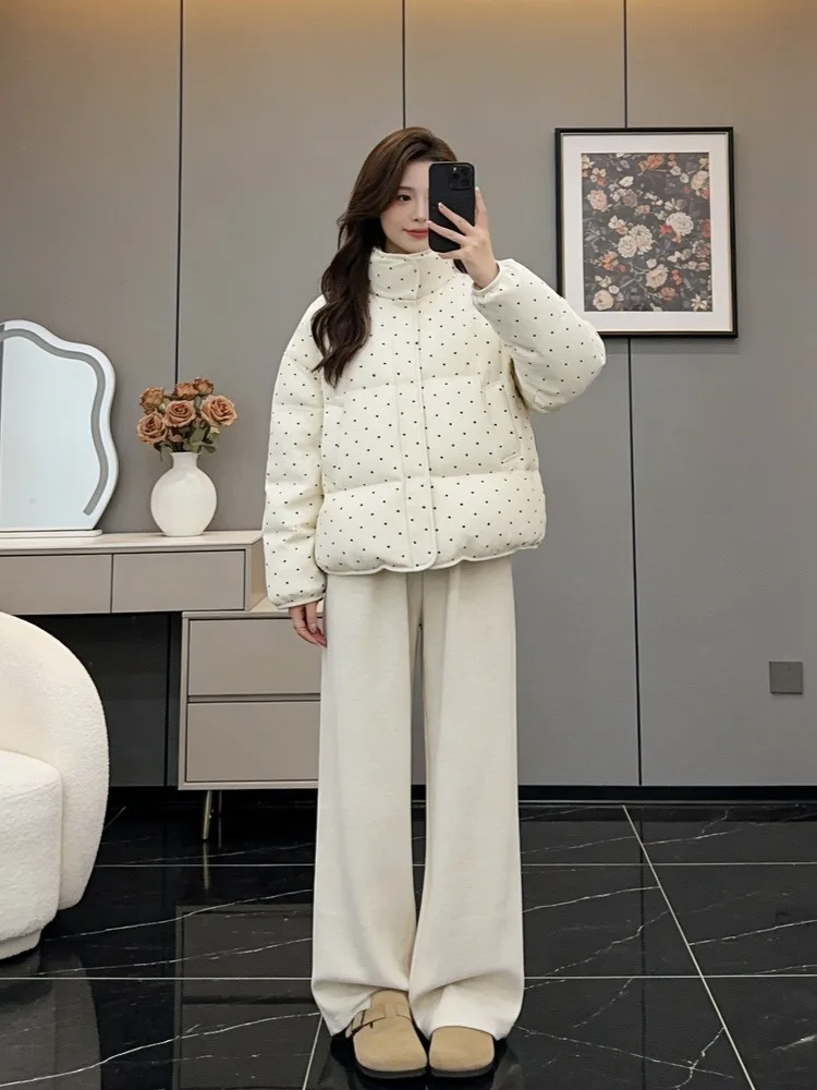 

Элегантное зимнее пальто-пуховик для женщин, утепленное, на каждый день, с подкладкой, длинное, свободного кроя