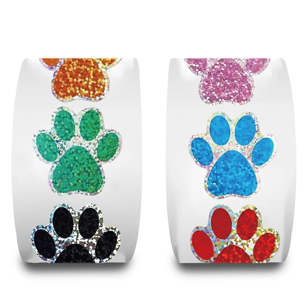 500 pezzi artigli per cani da compagnia rotolo adesivo adesivo moto graffiti retrò laptop bagagli caffè telefono vivente telefono adesivo per laptop