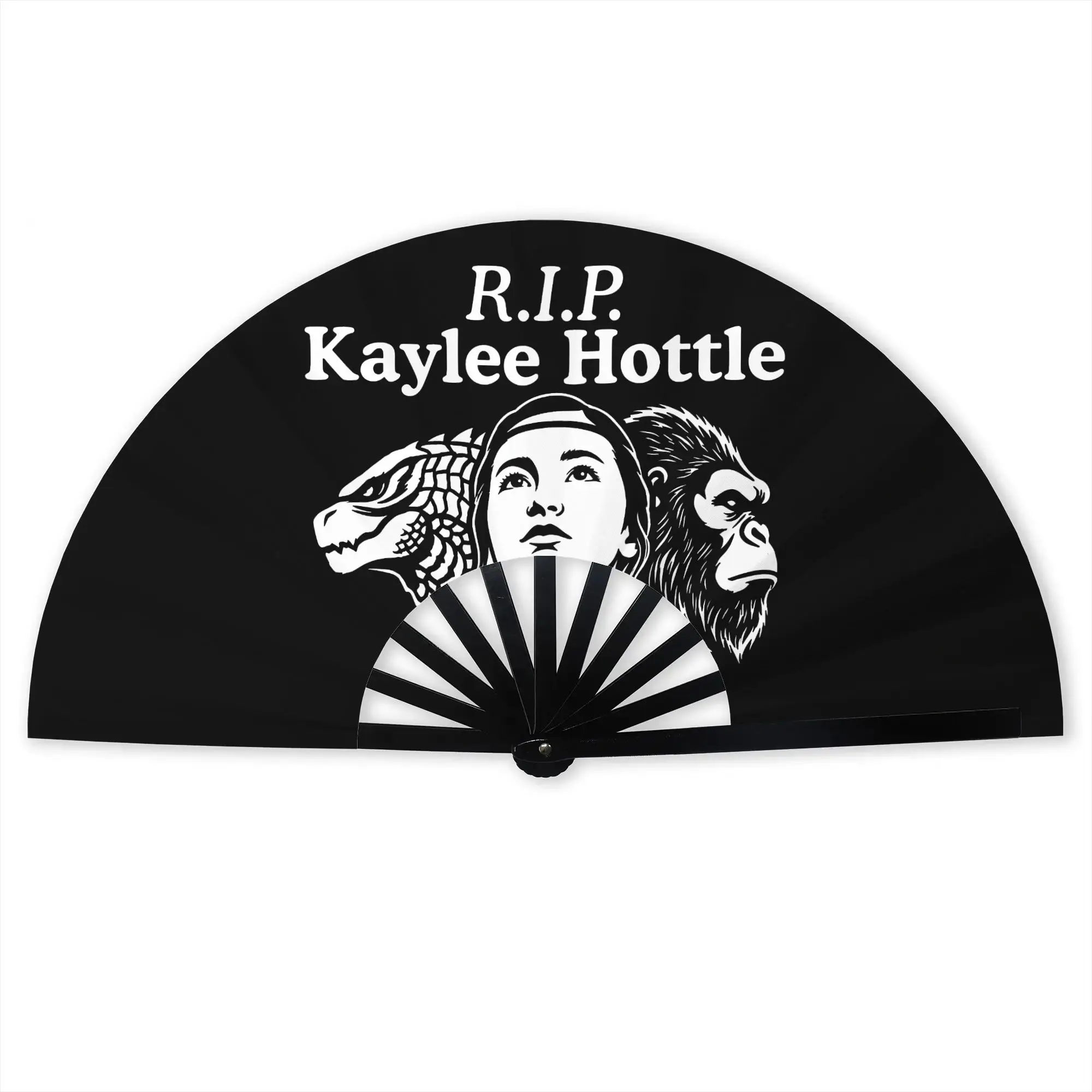 Customized Kaylee Hottle Actor Portable Pocket Fan Travel  Polyester Folding Fan Chinese Dance Handheld Cooling Fans