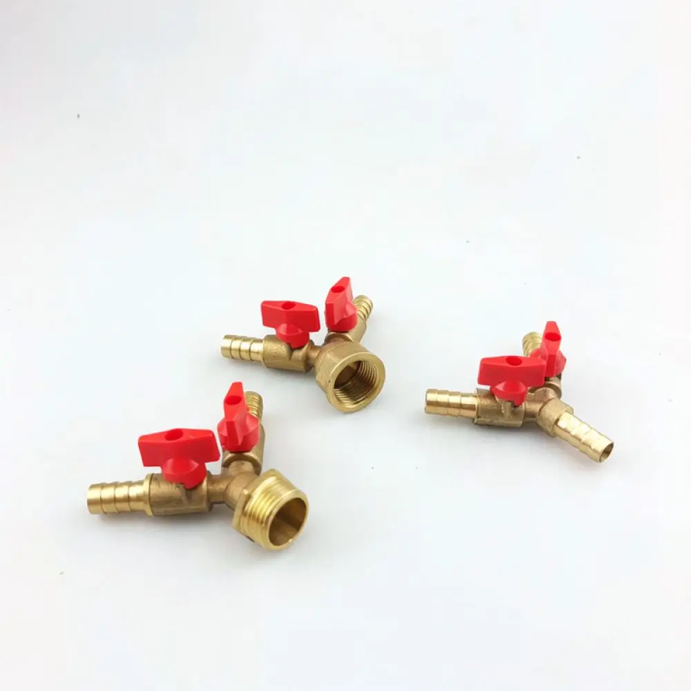 Gas Hose Y Shape Three Way Valve Barb Connector For Liquefied Petroleum Gas System Safety Flow Distribution Switcher