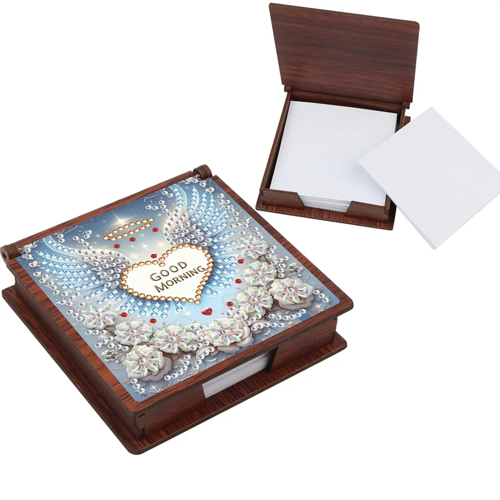 

Деревянный набор для 5D алмазной живописи: блокнот-органайзер с 160 листами для домашнего офиса и школы