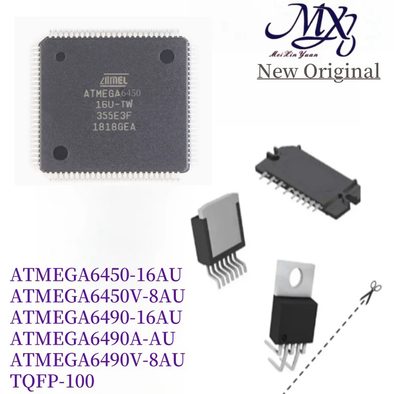 MXY ATMEGA6450-16AU ATMEGA6450V-8AU ATMEGA6490-16AU ATMEGA6490A-AU ATMEGA6490V-8AU TQFP-100  chip IC new original