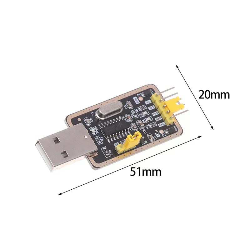 Modul Port Serial CH340G Konverter USB Ke TTL Modul UART CH340 3.3V 5V Sembilan Brush Plate Untuk Kit DIY Arduino