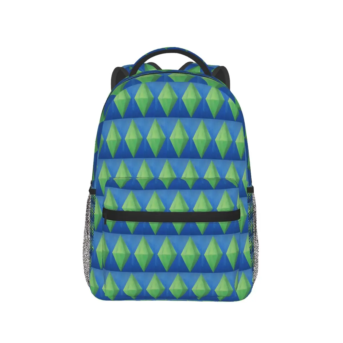 حقائب ظهر The Sims 4 Plumbob للأولاد والبنات حقيبة كتب للطلاب حقائب مدرسية كرتونية للأطفال حقيبة كتف بسعة كبيرة