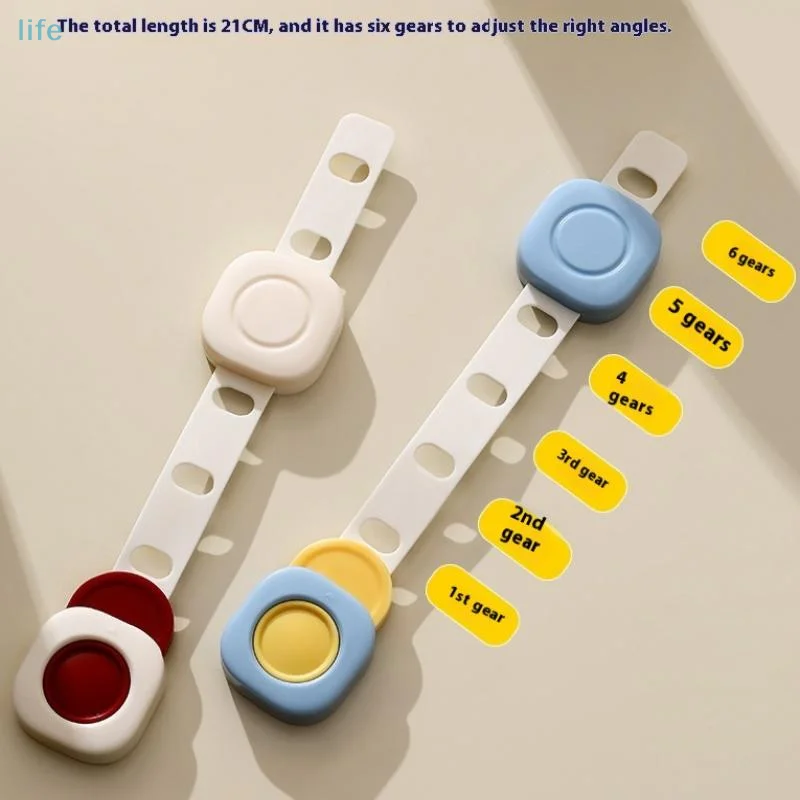 1 pçs bloqueio de gaveta de segurança anti-beliscar mão armário gaveta fechaduras fivela de segurança de plástico para crianças proteção