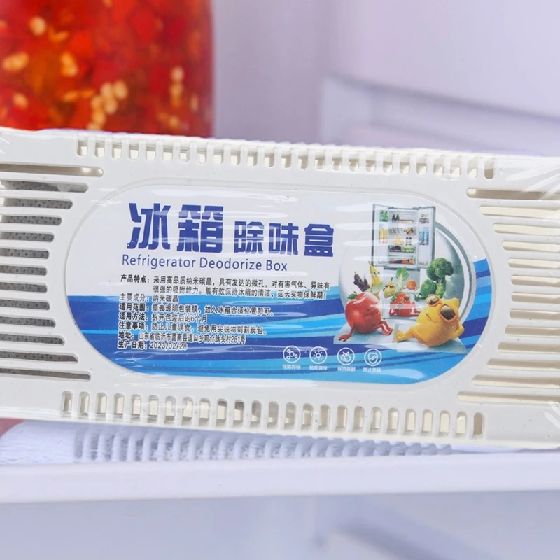 F92B 2 Box Refrigerator Air Purifier Bamboo Charcoal Activated Carbon Box Odour Absor