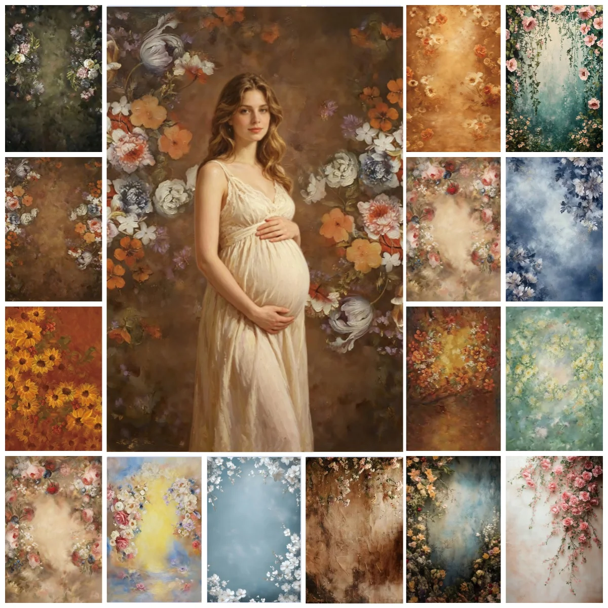 Baby Food Oil - Obraz olejny Kwiaty Fotografia Tła Abstrakcyjne