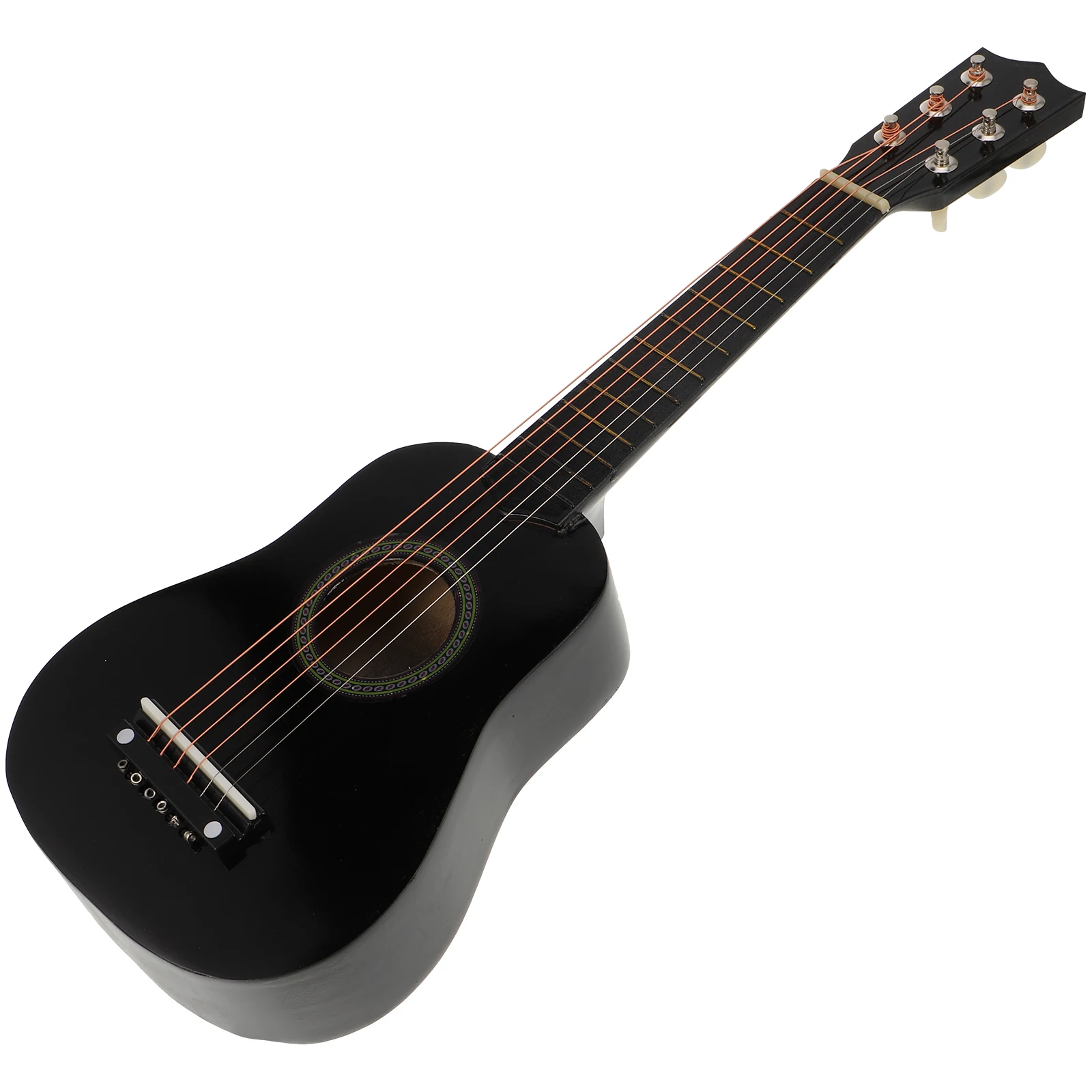 

Children Guitar 21 Inch Acoustic Toy Portable Black Beginner Kids Musical Instrument Wood Crafts Educational Play