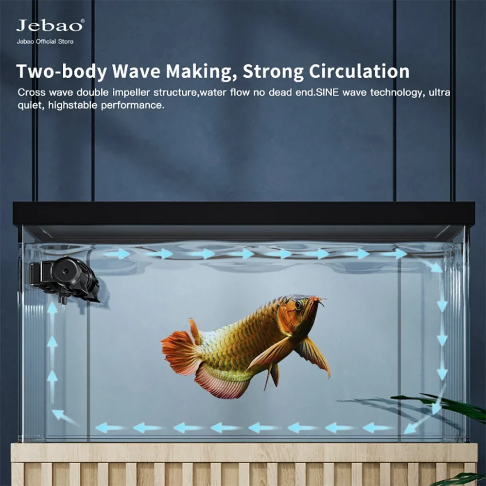 For Jebao 2023 New Cross-flow Pump Remote WiFi Control Fish Tank Aquarium Water Pump ECP External LCD Controller Reef