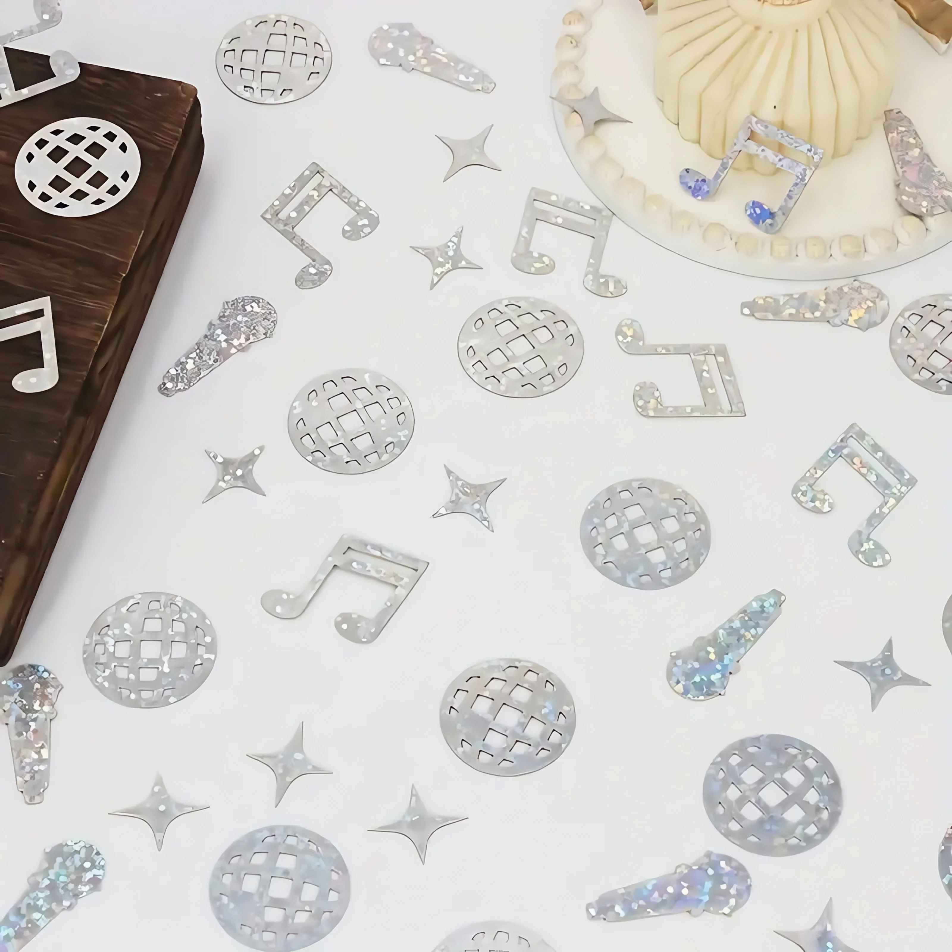 100 Stück/Packung 70er 80er Disco-Kugel Laser-Pailletten Konfetti Tischstreudekoration für Disco-Themen Geburtstag Junggesellinnenabschied Hochzeit Party Dekoration – Detail 6