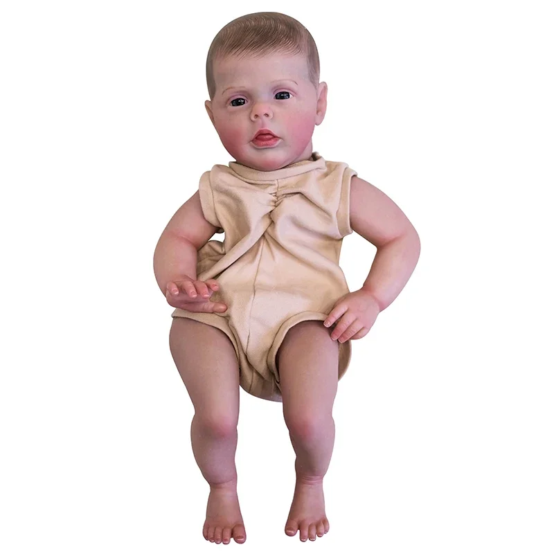 20inch 50cm  Reborn Doll Kit Sherry Already Painted DIY Doll Parts with Body Cloth and Blue Eyes