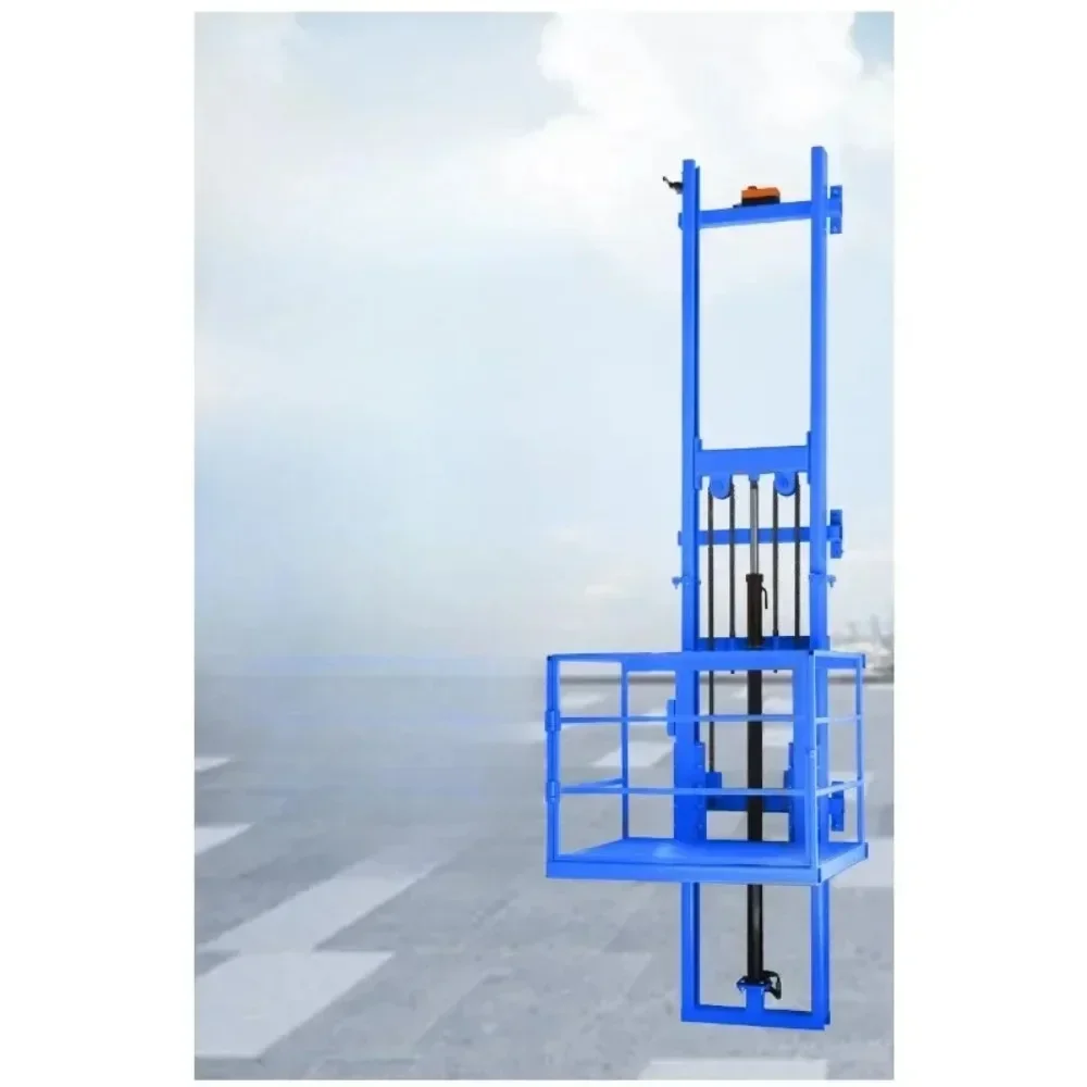 Hydraulic lifting platform for loading and unloading of small simple freight elevator household electric hoist warehouse