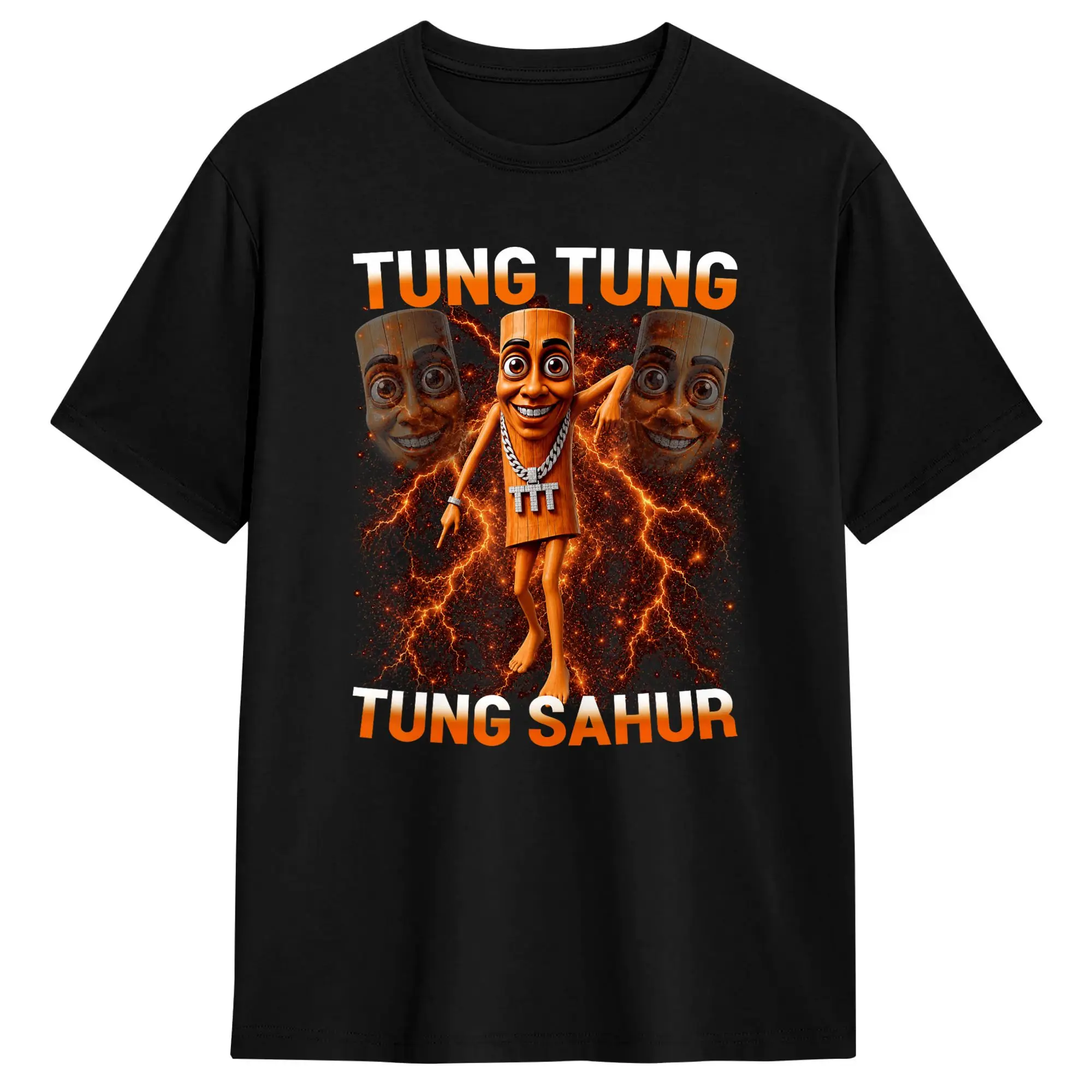 Casual T-Shirt Summer Tung Tung Tung Sahur is Calling Funny Viral Dance Meme Trendy Cool T Shirts Cotton Tee Shirt Man Retro Top