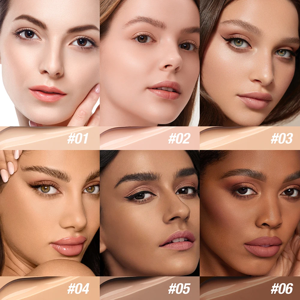 保湿ファンデーション、コンシーラー、防水フェイスメイクベース、女性のメイクに適しています、ハロウィーンギフト