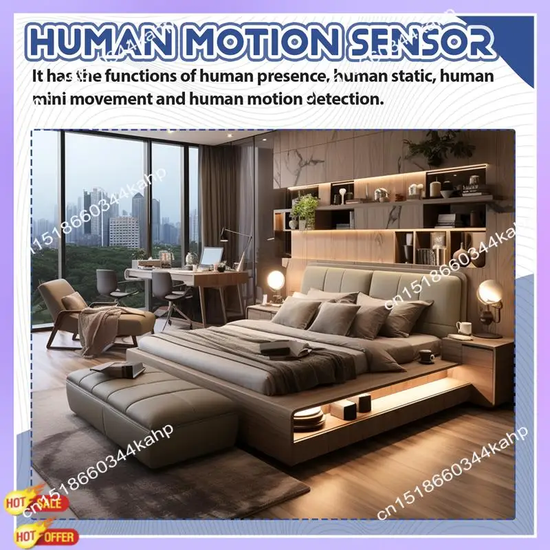 CLCU Zigbee Presence Motion Sensor Human Motion Sensor With Luminance/Distance Detection 5/110/220V Tuya Smart Life Home Automat