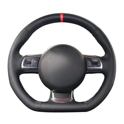 Non-Slip Black Artificial Leather DIY Car Steering Wheel Cover For Audi TT TTS (8J) 2006-2014 A3 S3 (8P) Sportback 2008-2012 R8