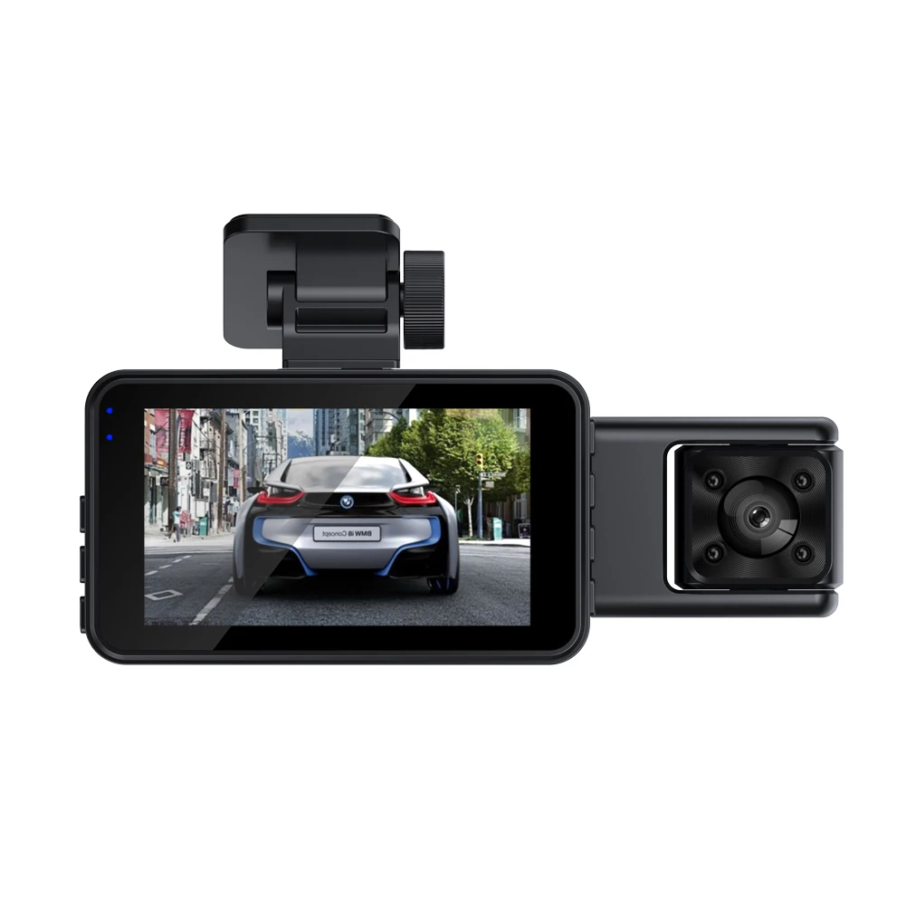 1200W Pixel Dash Cam With WiFi 3 Cameras Front Inside Rear Car Video Recording Wide Angle Night Vision G-Sensor 24H Monitor