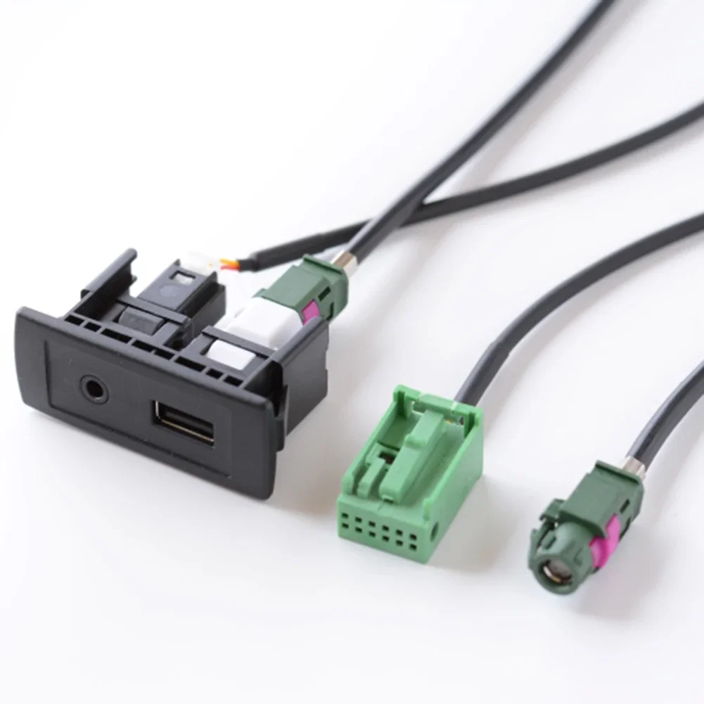 

Auto USB AUX Plug W/ Wire Harness USB For LVDS 4 PIN Aux 3.5mm 6Pin For Mercedes SLK SL 2008 For Comand NTG 2.5