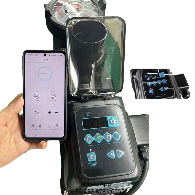 APP Controlled Silent Variable Speed Pool Pump Energy Saving