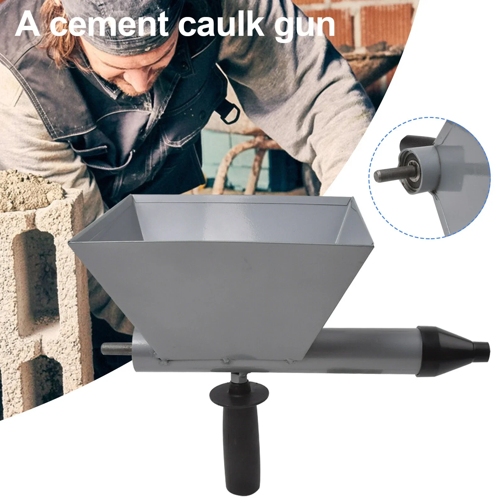Manual Cement Grout Gun for Filling &Caulking | All-in-One Mortar Applicator for Security Doors, Window Frames, and Masonry Work