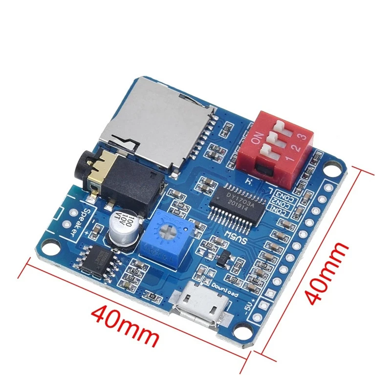 Imagem -05 - Voz Playback Módulo Mp3 Player Porta Serial Gatilho Dy-sv5w
