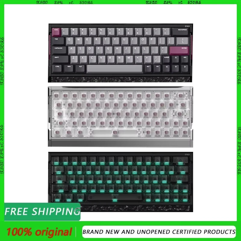 

IQUNIX EV63 Wired Gaming Keyboard Magnetic Switch 8K Hz 0.01mm RT Aluminum Shell PBT Keycap Dual Circuit System for PC