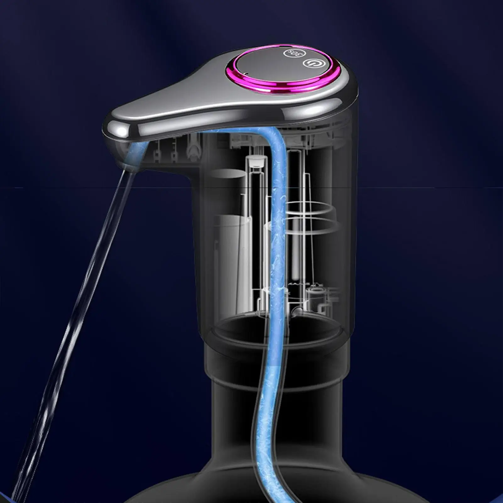 

Насос для питьевой воды, USB перезаряжаемый диспенсер для бутылок с водой, тихий питьевой насос для дома, столешницы, рабочего стола, коммерческого использования на открытом воздухе