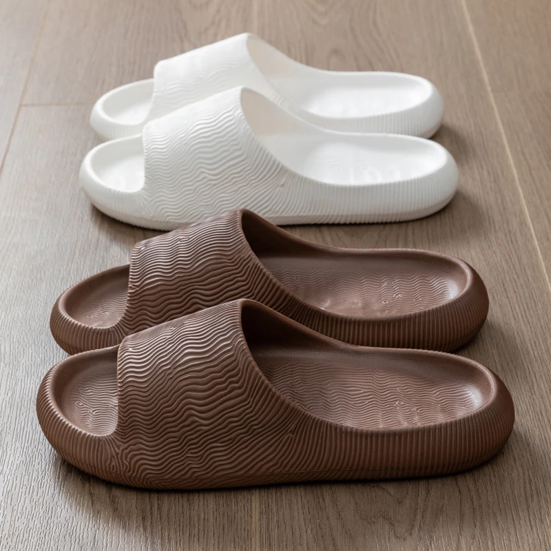 Summer Thick Sole Slippers For Men Women EVA Soft Bottom Outdoor Indoor Home Slides Non Slip Beach Shoes Casual Couple Sandals