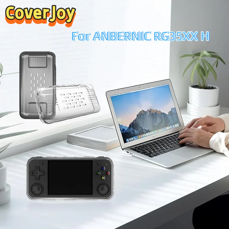 حافظة CoverJoy شفافة من مادة TPU لهاتف Anbernic RG35XX H غطاء حماية خفيف الوزن مضاد للخدش ومقاوم للصدمات مع قبضة مريحة #1