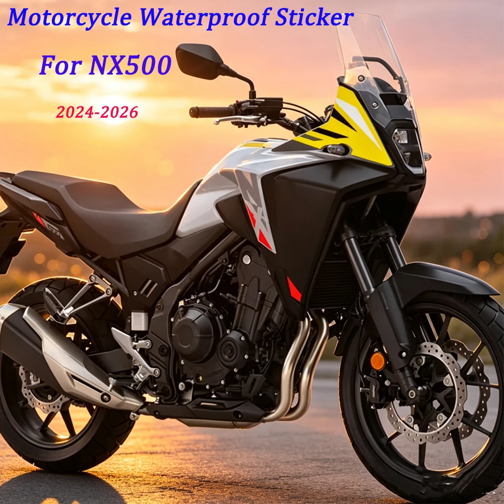 For NX500 Side Windshield Decorative Stickers 2024- NX 500 Motorcycle Waterproof Sticker Scratch-Resistant Decals Accessories